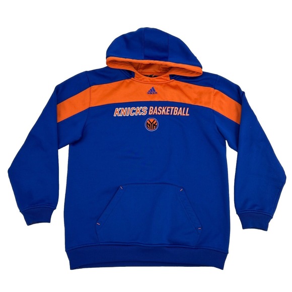 adidas Other - New York Knicks Sweatshirt Men's M Blue Orange adidas‎ Hoodie NBA
